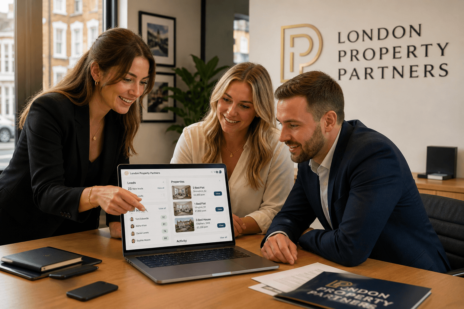 Independent letting agency team in East London